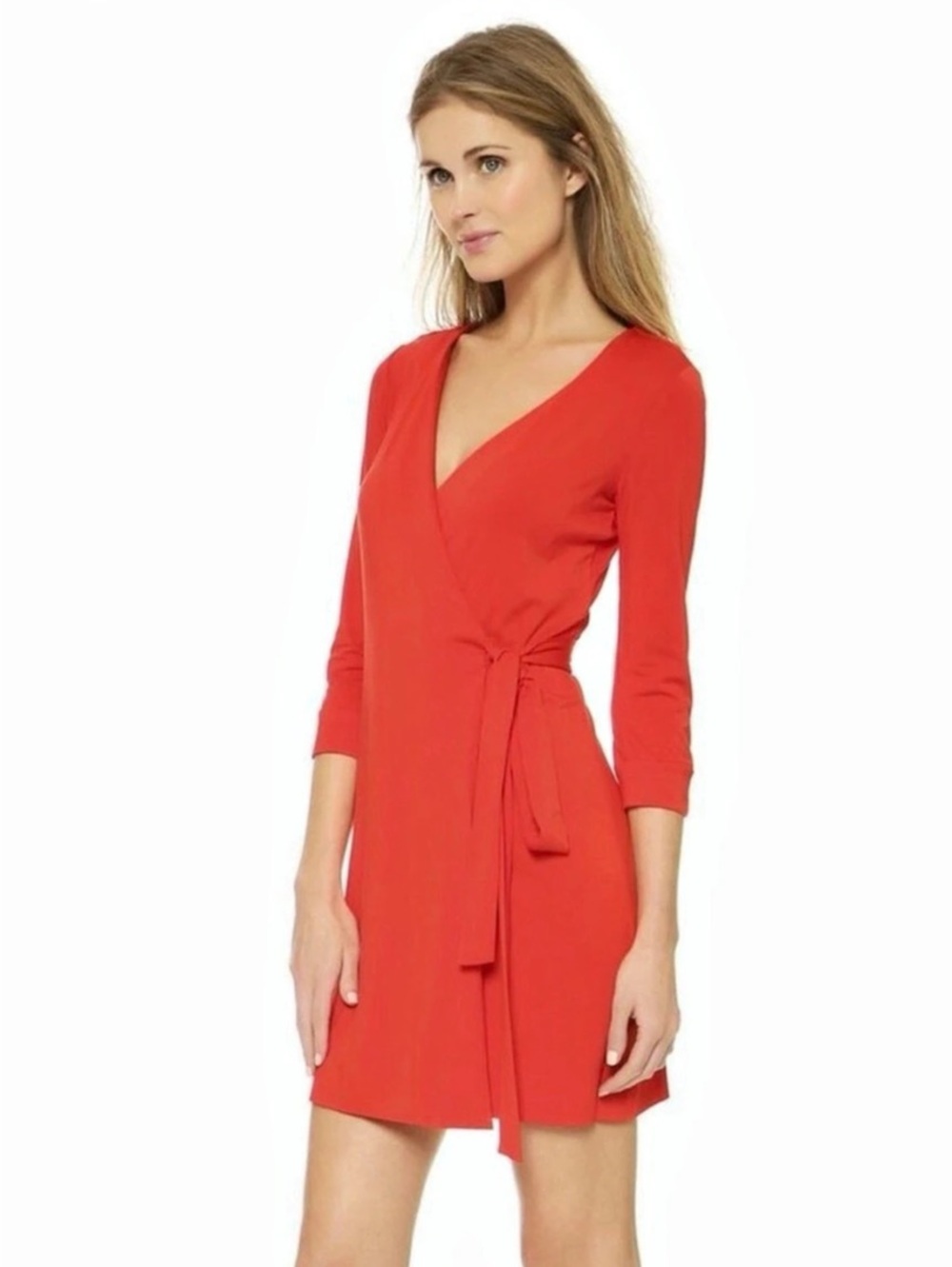Diane Von Furstenberg DVF New Julian Two Mini Wrap Dress Size 8